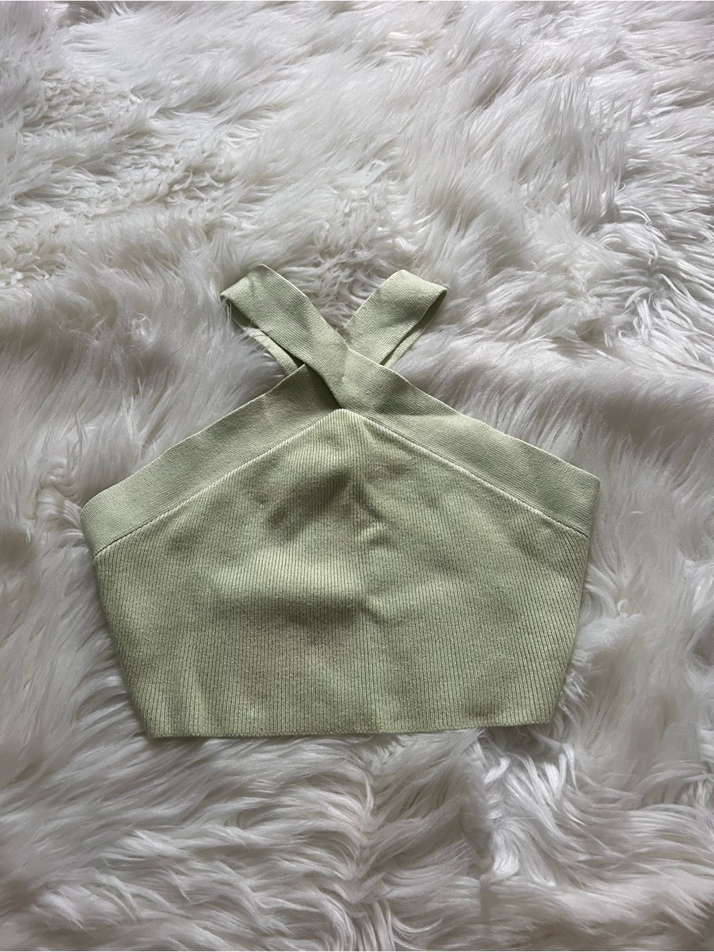 House of Harlow Cross-Strap Women's Top in Light Green